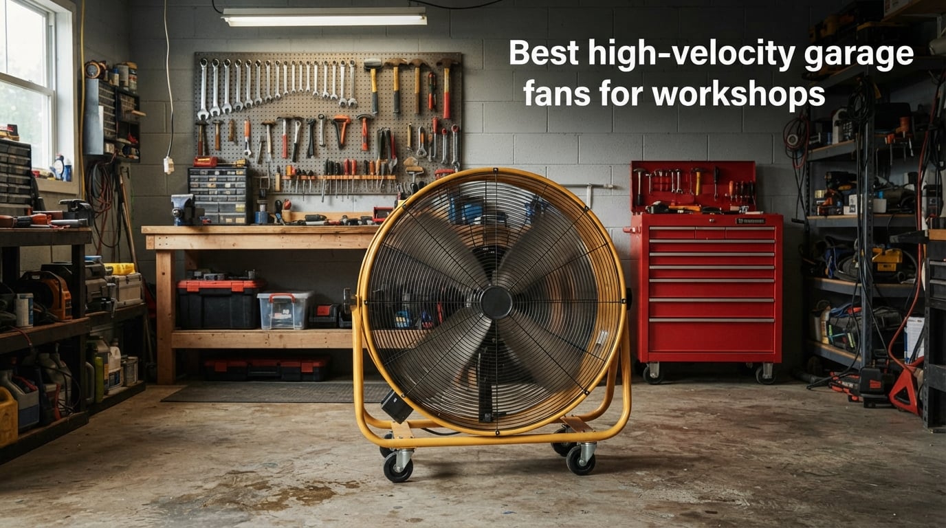 Best high-velocity garage fans for workshops