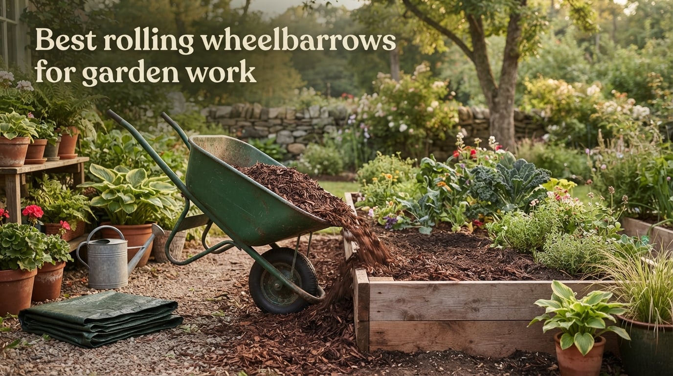 Best rolling wheelbarrows for garden work