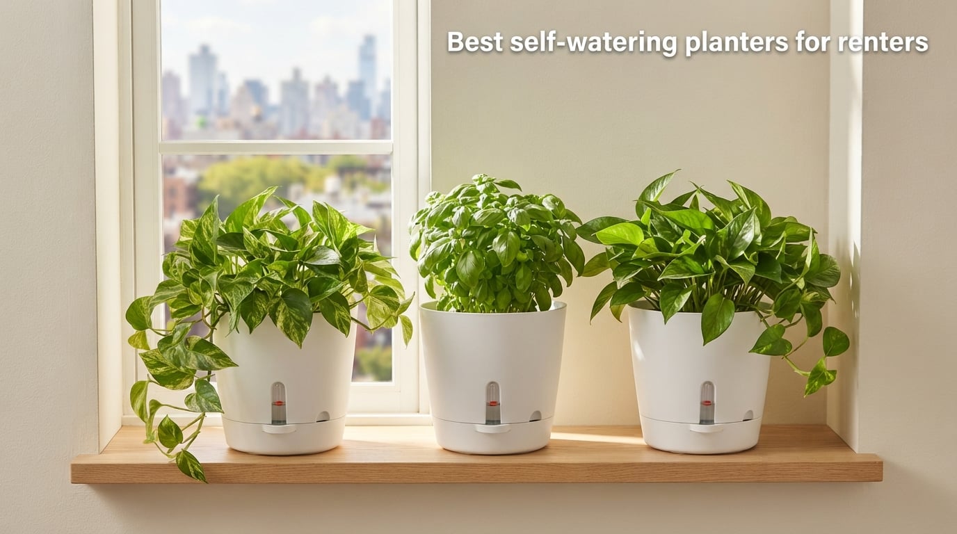 Best self-watering planters for renters
