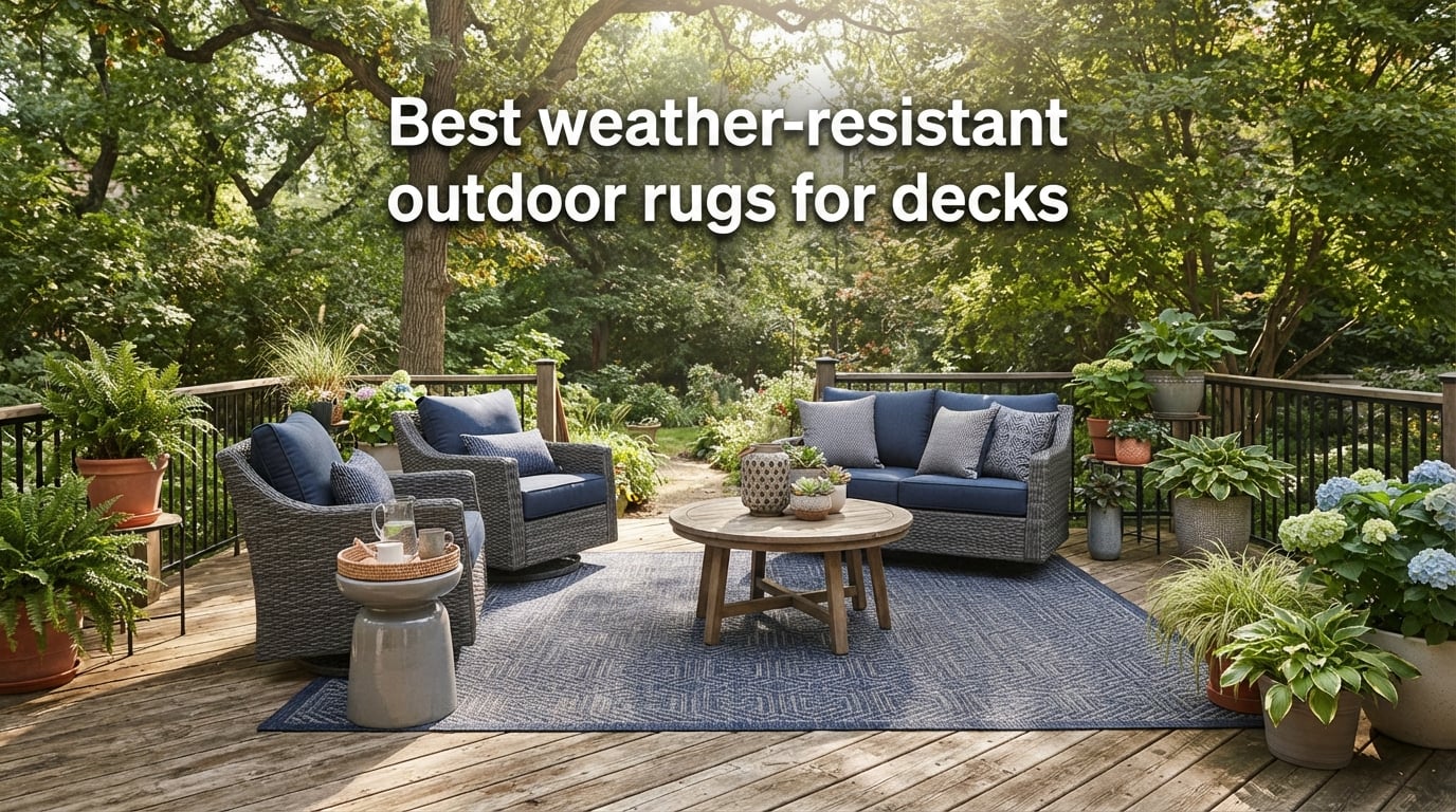 Best weather-resistant outdoor rugs for decks