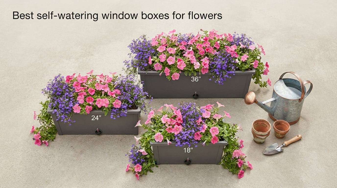 Best self-watering window boxes for flowers