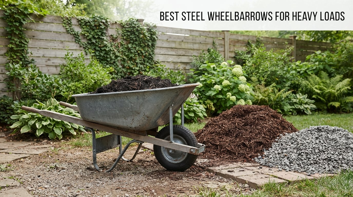 Best steel wheelbarrows for heavy loads