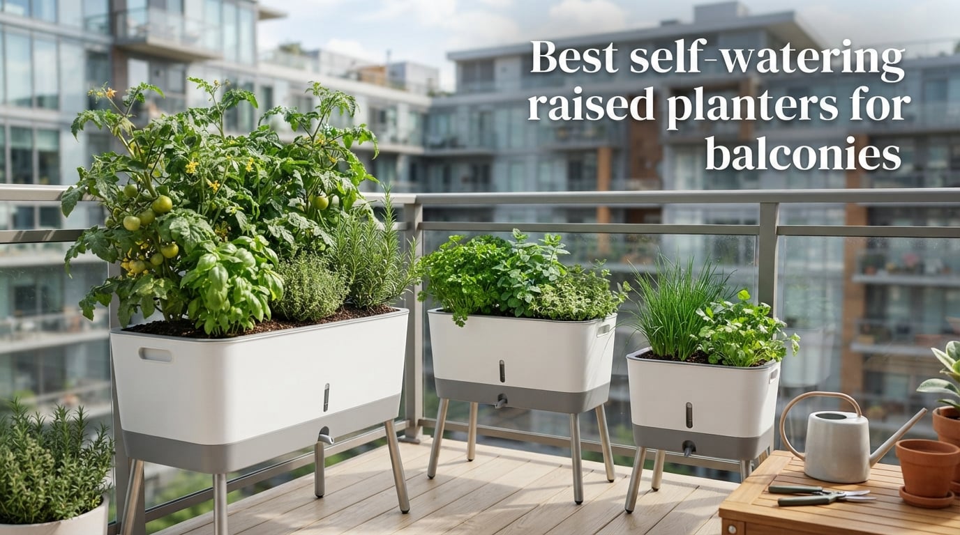 Best self-watering raised planters for balconies