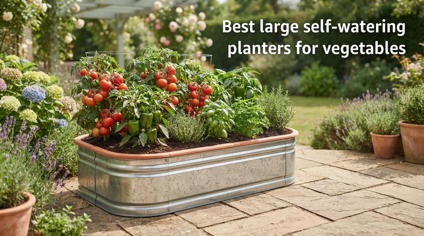 Best large self-watering planters for vegetables