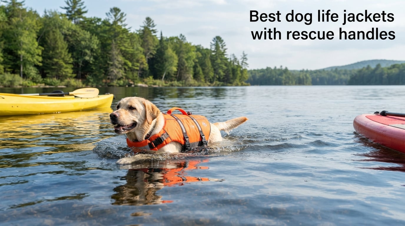 Best dog life jackets with rescue handles