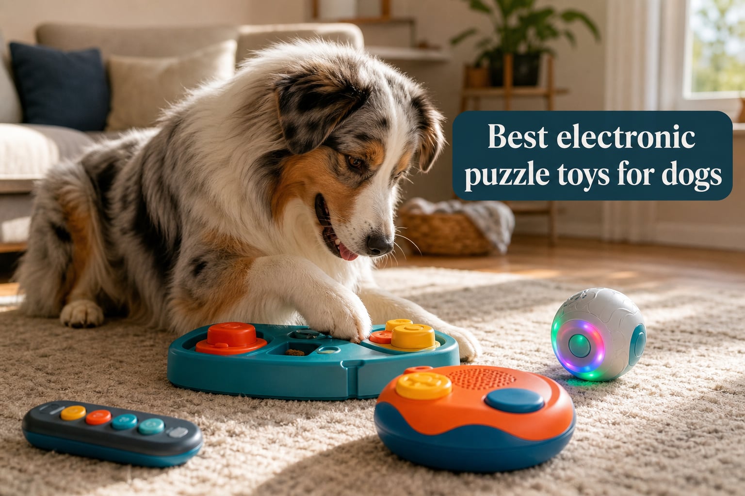 Best electronic puzzle toys for dogs