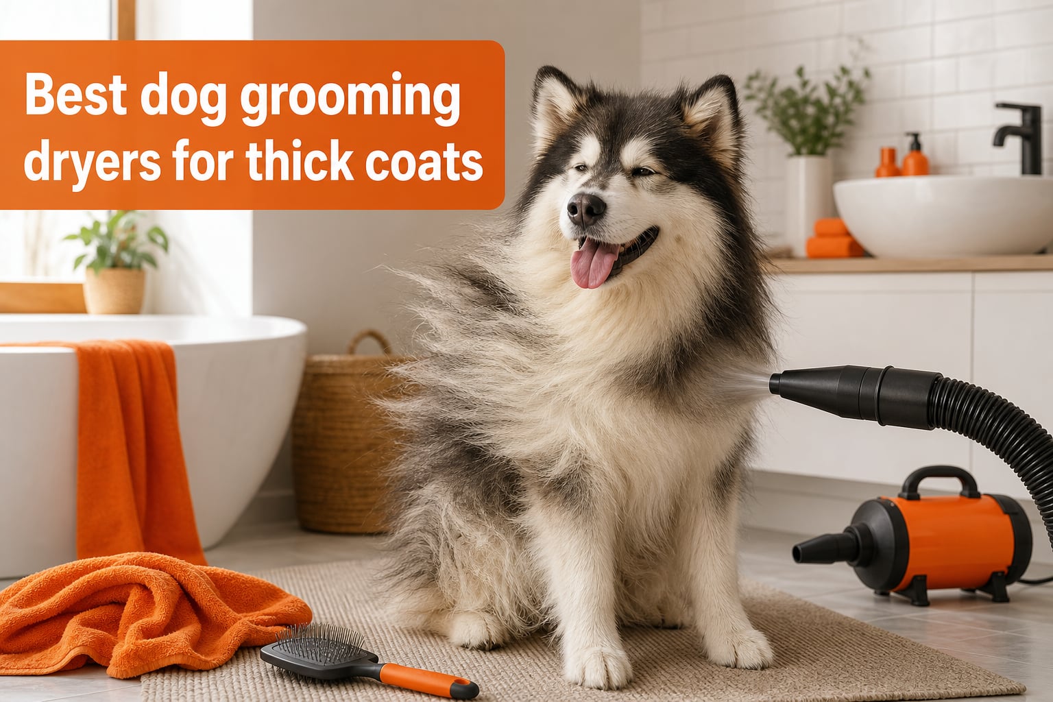 Best dog grooming dryers for thick coats