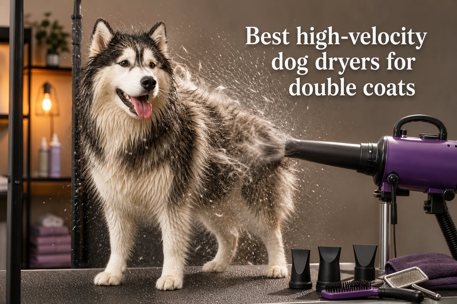 Best high-velocity dog dryers for double coats