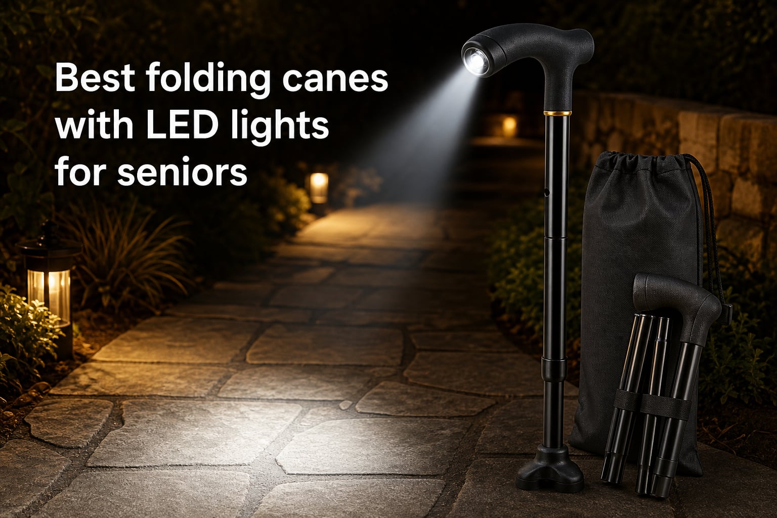 Best folding canes with LED lights for seniors