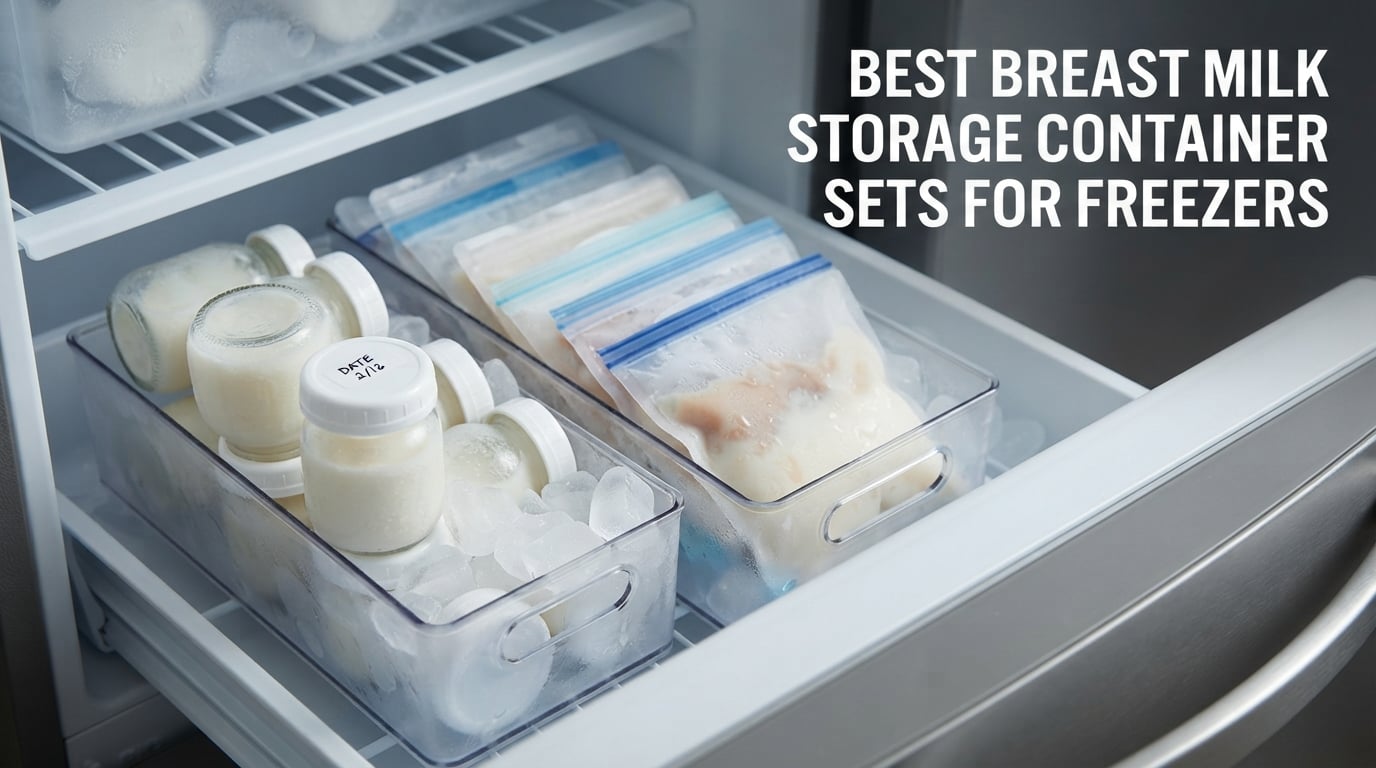 Best breast milk storage container sets for freezers