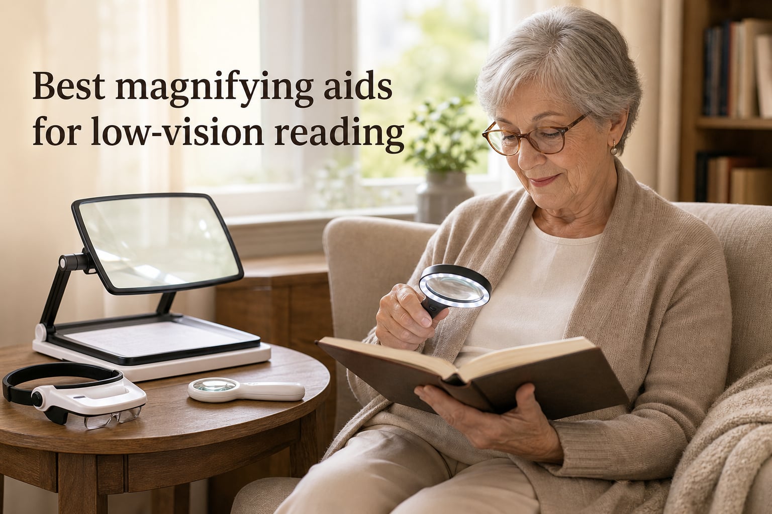Best magnifying aids for low-vision reading