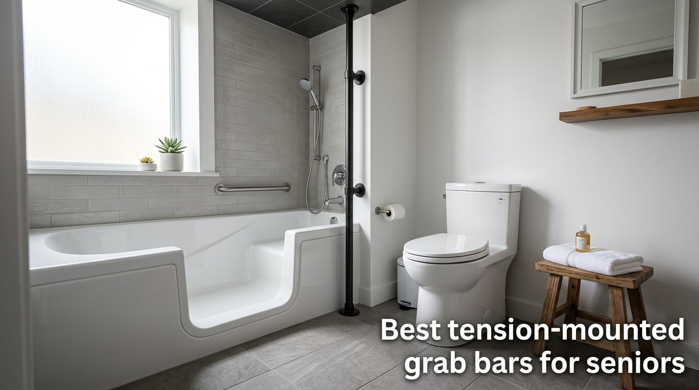 Best tension-mounted grab bars for seniors