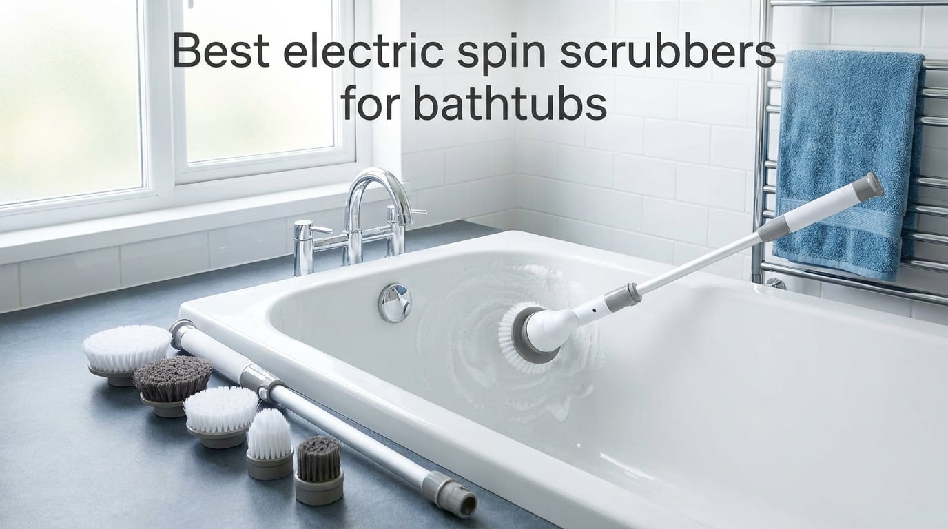 Best electric spin scrubbers for bathtubs
