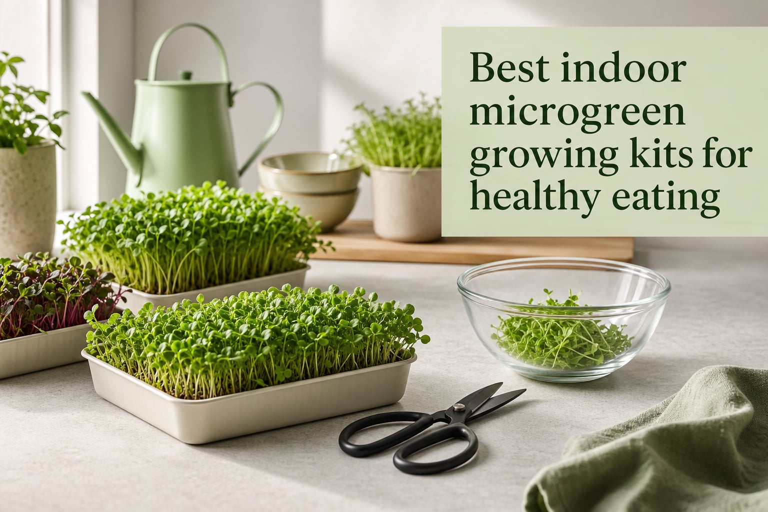 Best indoor microgreen growing kits for healthy eating