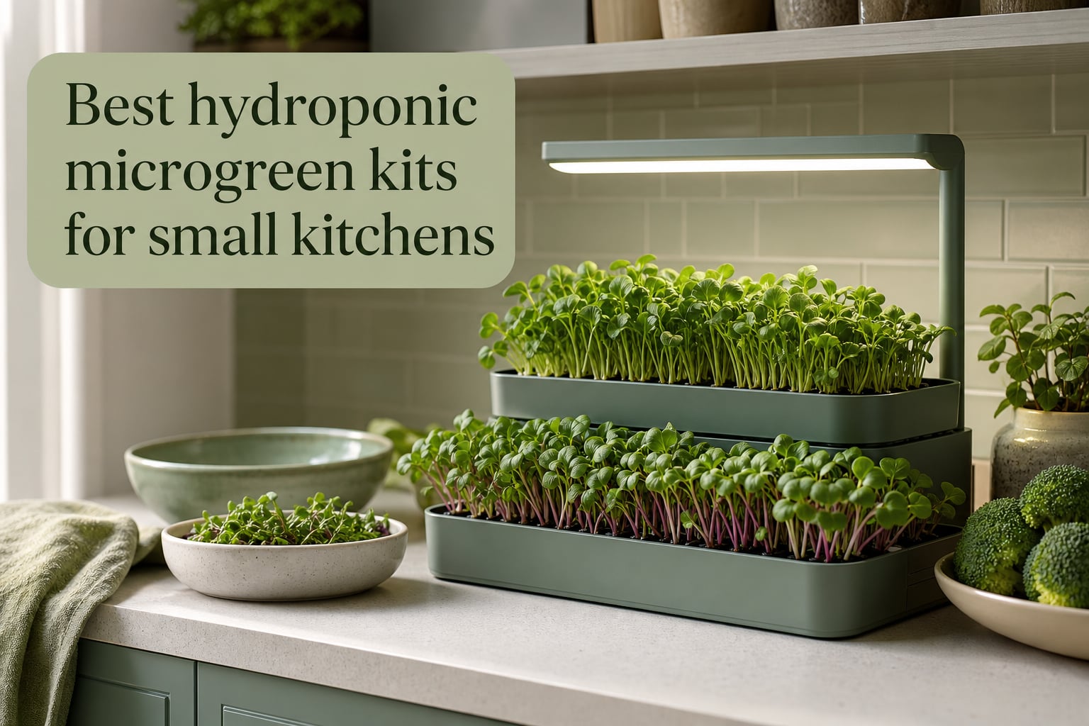 Best hydroponic microgreen kits for small kitchens