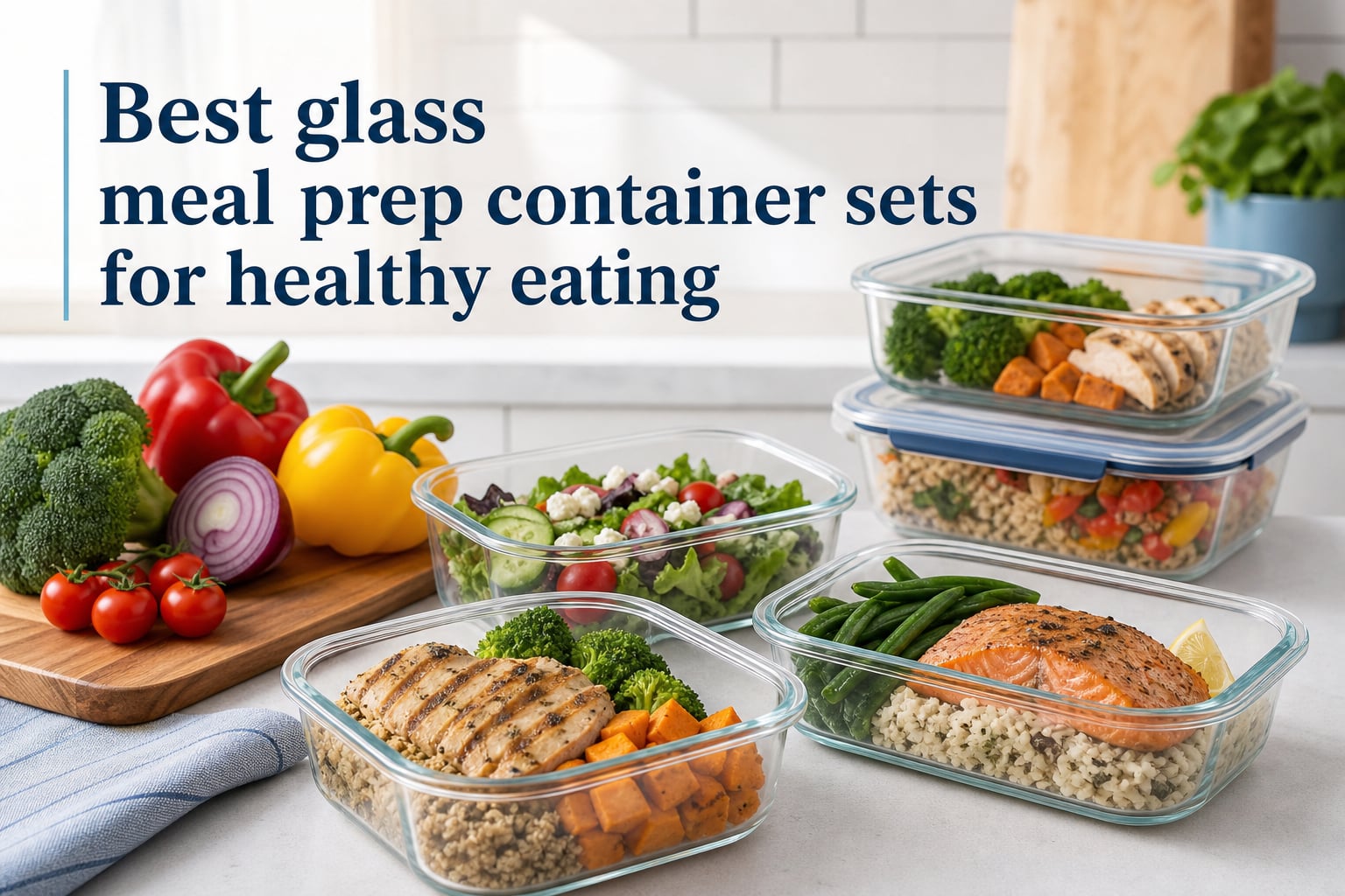 Best glass meal prep container sets for healthy eating