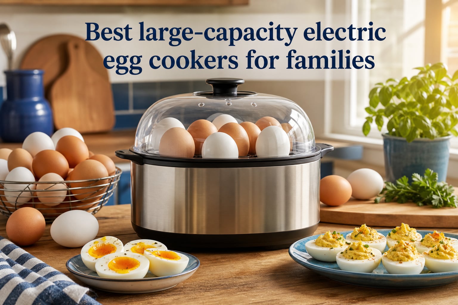 Best large-capacity electric egg cookers for families