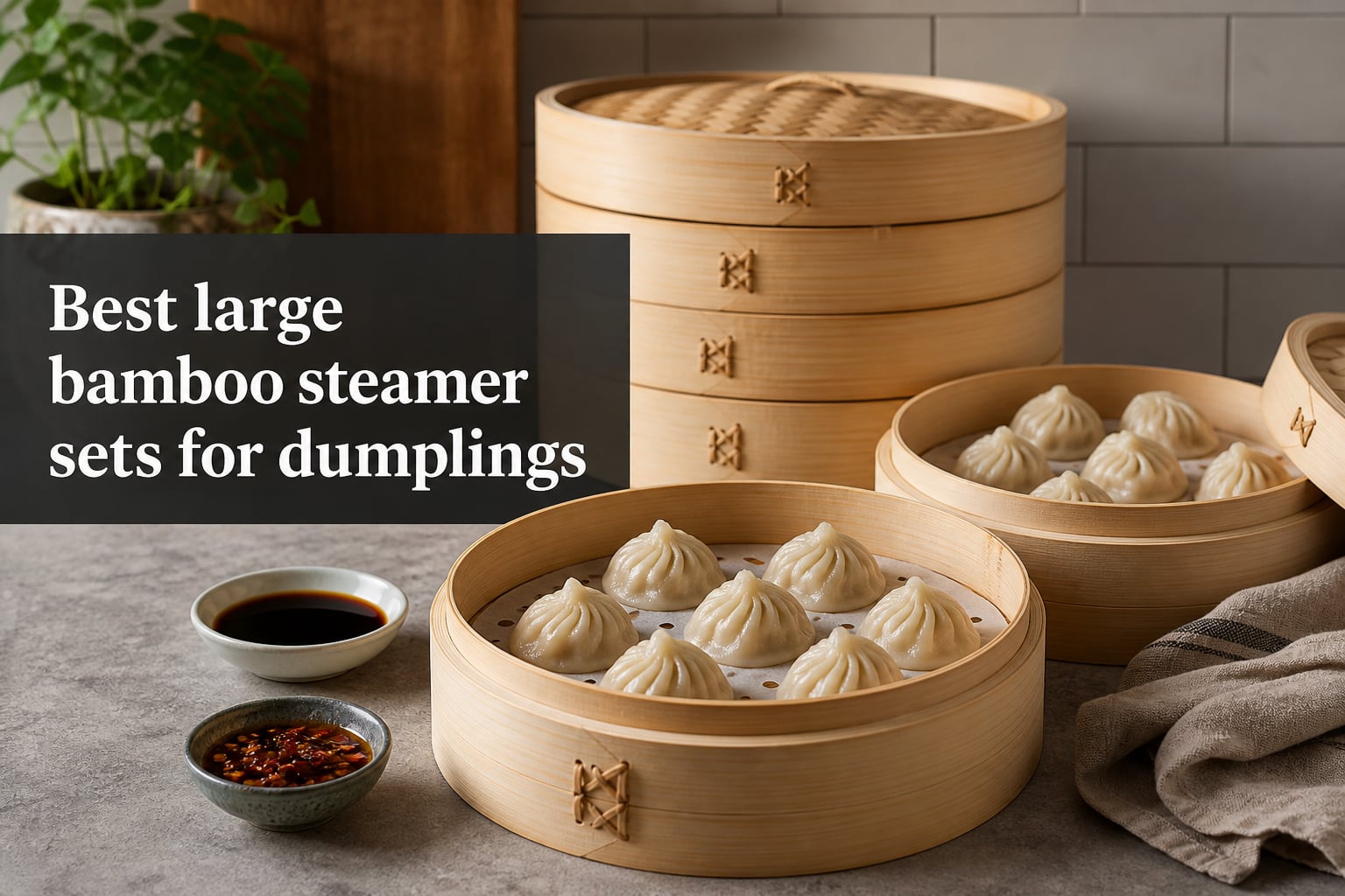 Best large bamboo steamer sets for dumplings