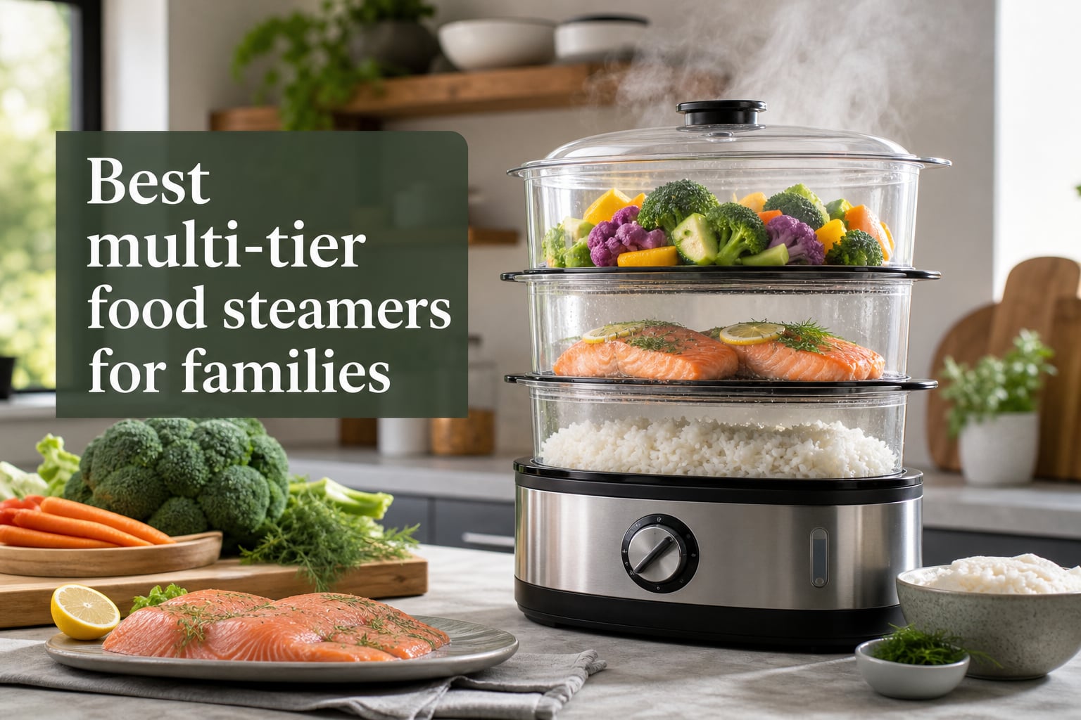 Best multi-tier food steamers for families