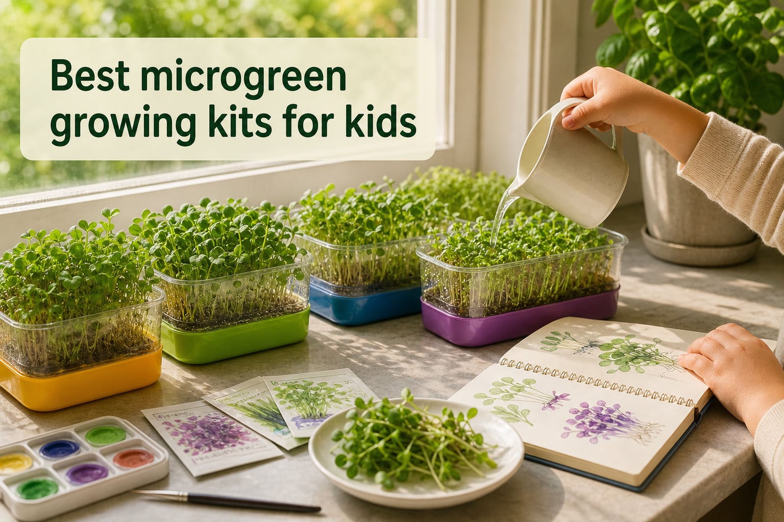 Best microgreen growing kits for kids