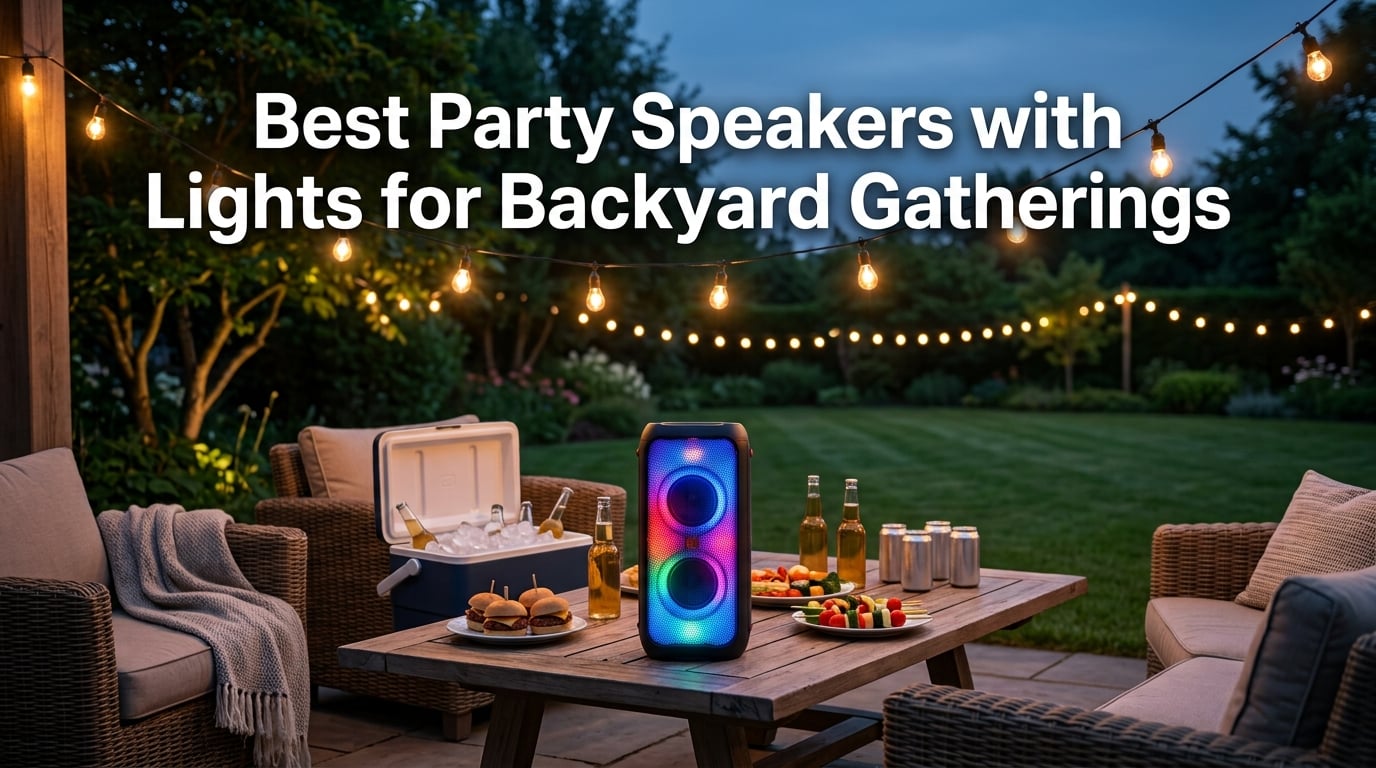 Best Party Speakers with Lights for Backyard Gatherings