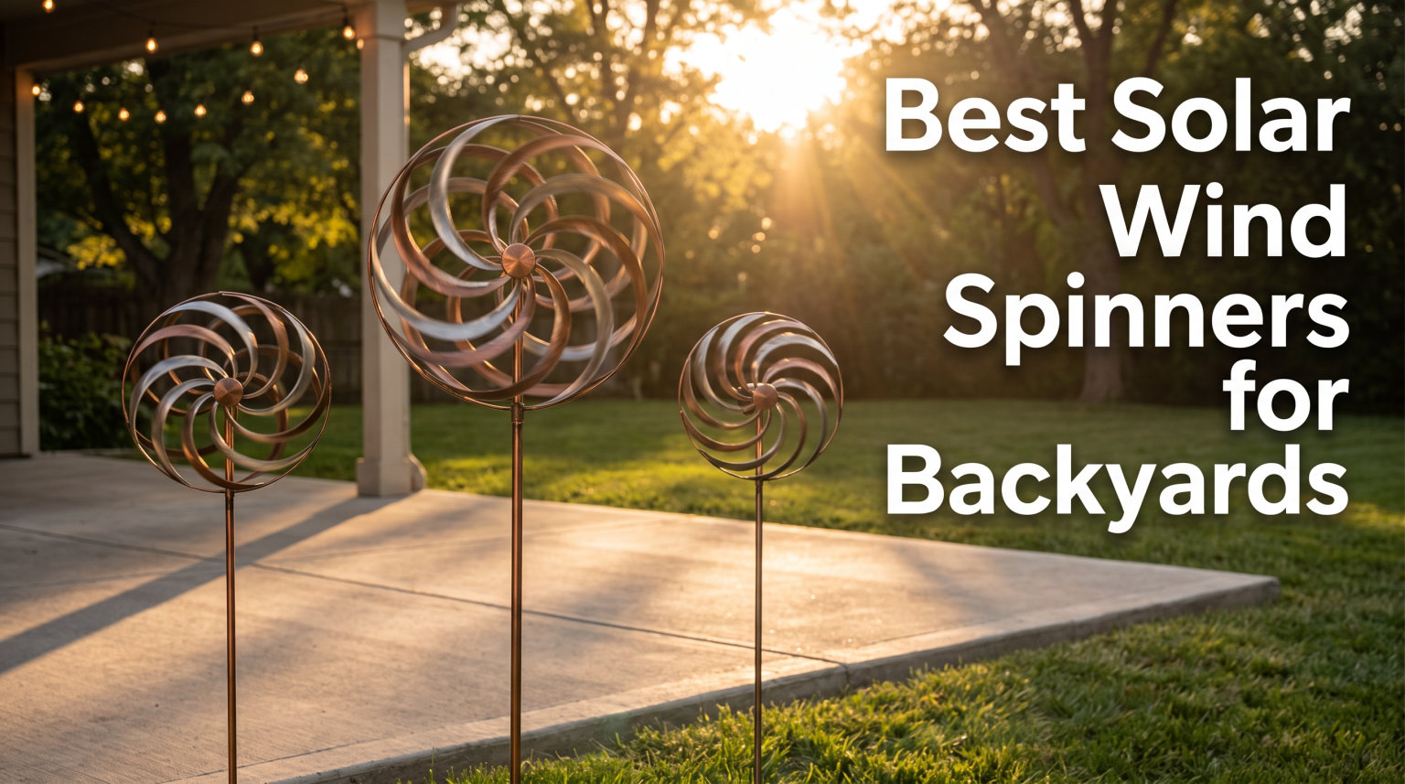 Best Solar Wind Spinners for Backyards