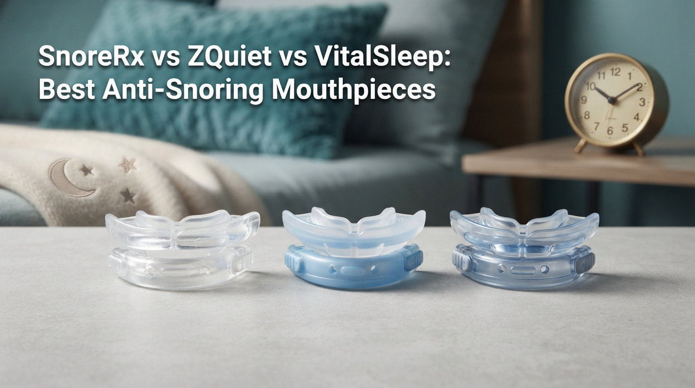 SnoreRx vs ZQuiet vs VitalSleep: Best Anti-Snoring Mouthpieces