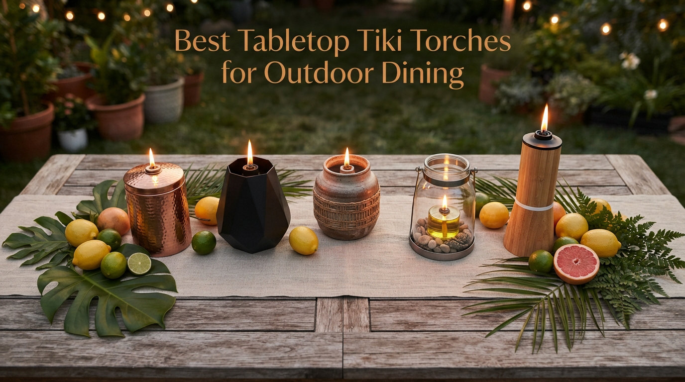 Best Tabletop Tiki Torches for Outdoor Dining