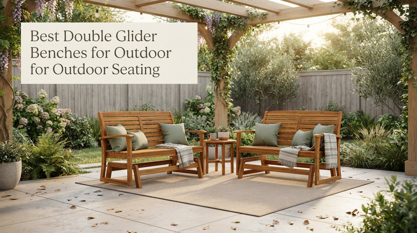 Best Double Glider Benches for Outdoor Seating