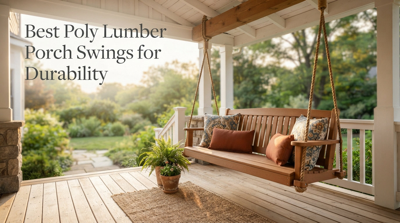 Best Poly Lumber Porch Swings for Durability