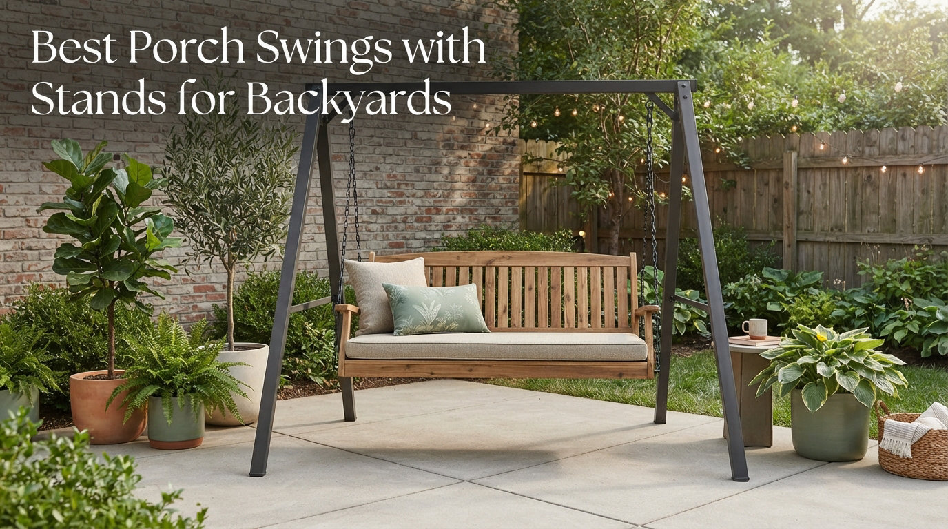 Best Porch Swings with Stands for Backyards
