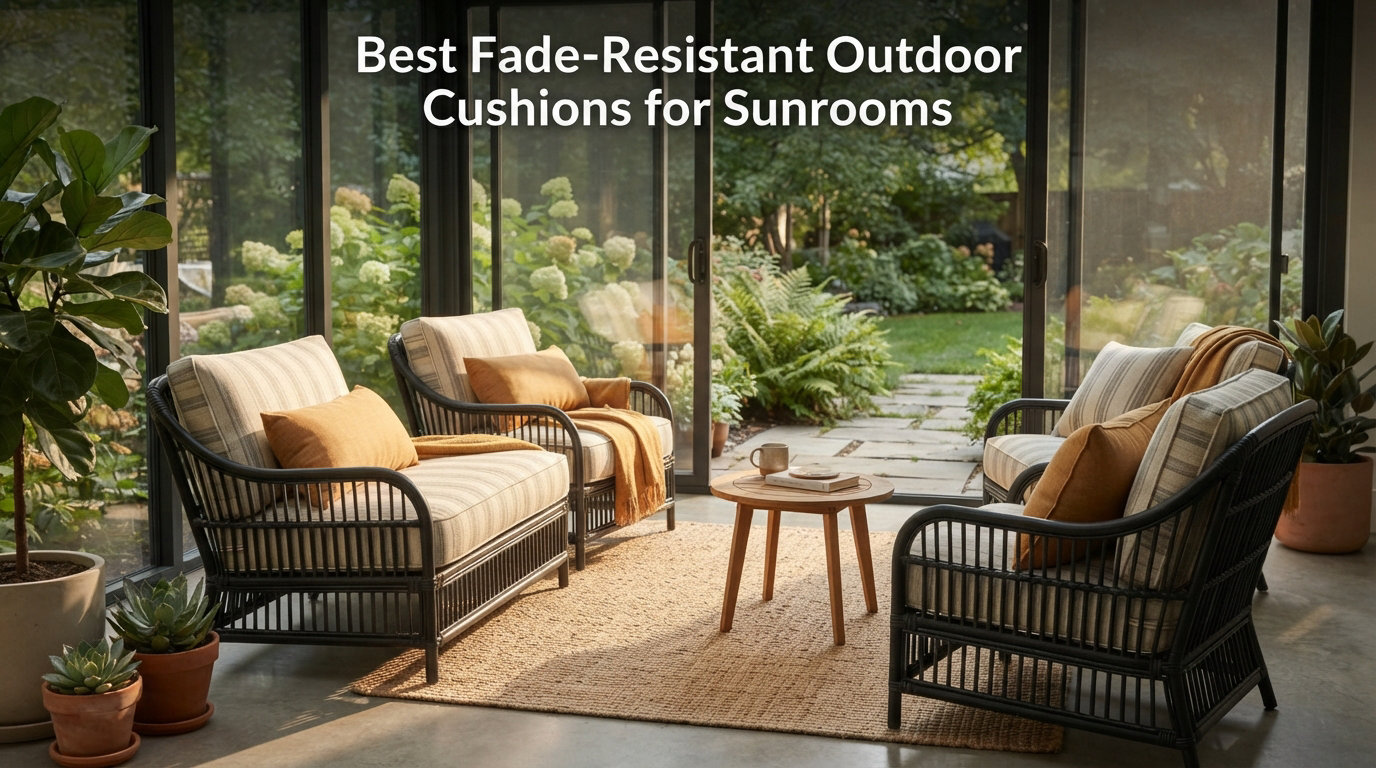 Best Fade-Resistant Outdoor Cushions for Sunrooms