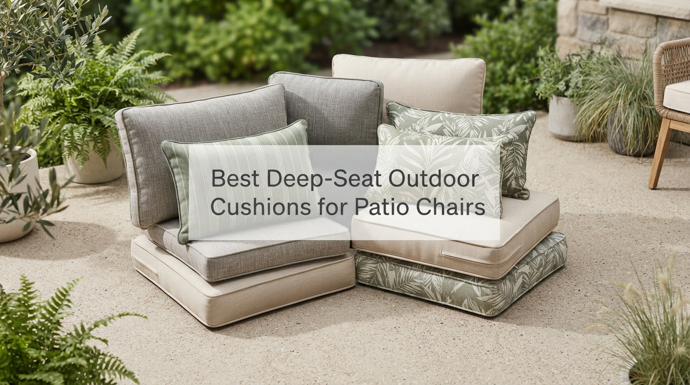 Best Deep-Seat Outdoor Cushions for Patio Chairs