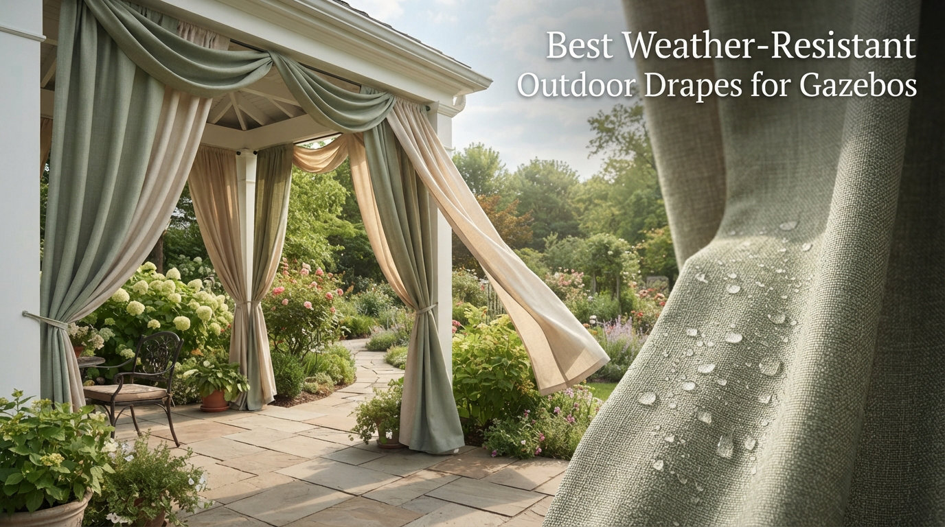 Best Weather-Resistant Outdoor Drapes for Gazebos