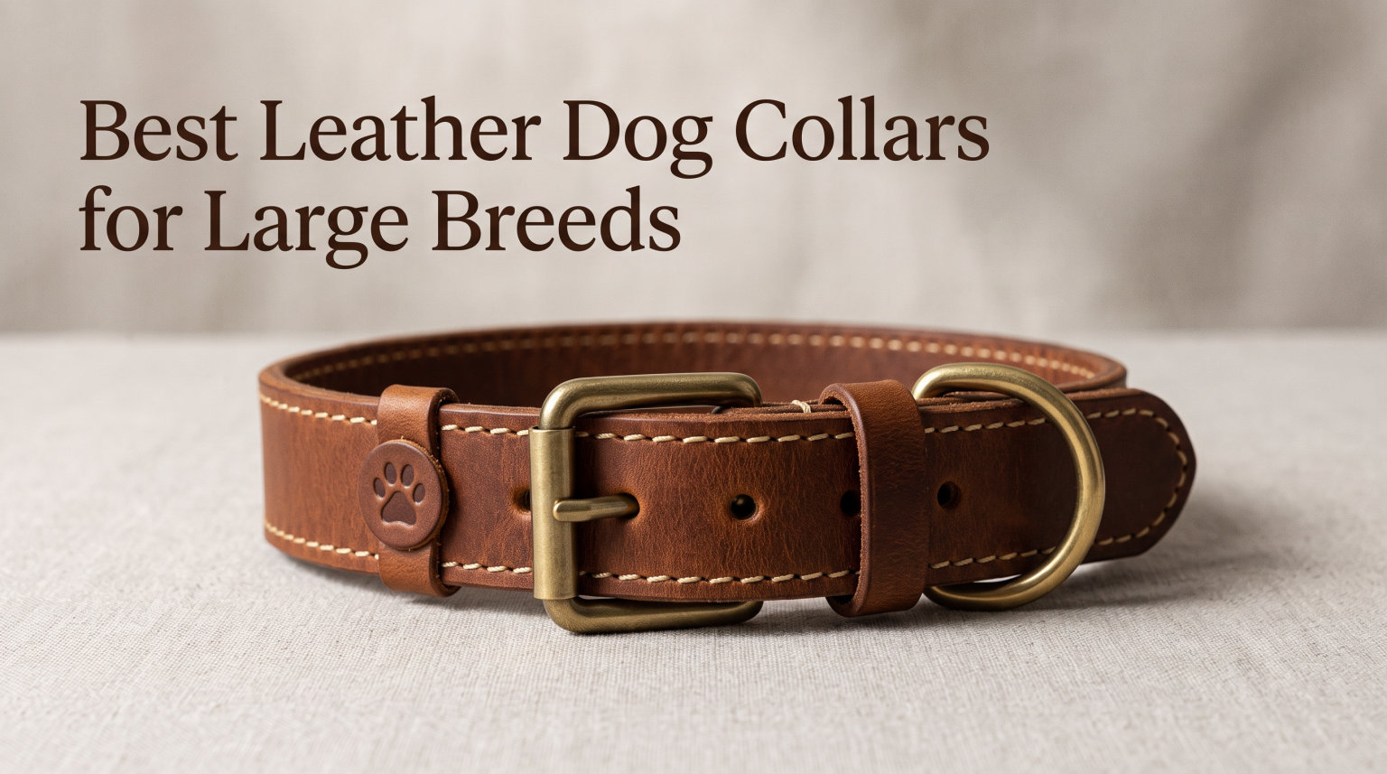Best Leather Dog Collars for Large Breeds