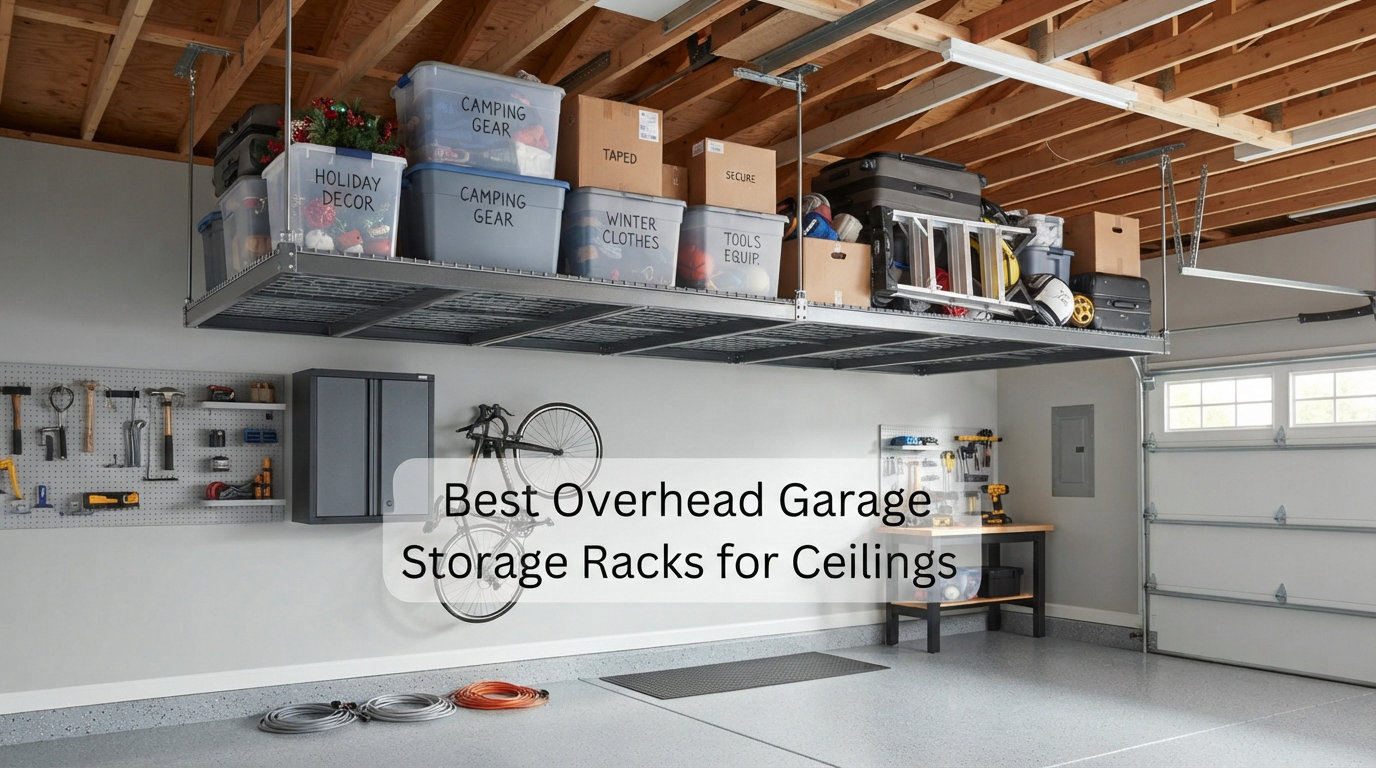 Best Overhead Garage Storage Racks for Ceilings