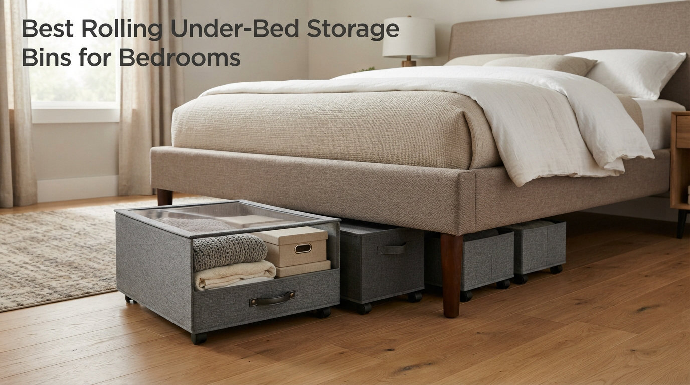 Best Rolling Under-Bed Storage Bins for Bedrooms