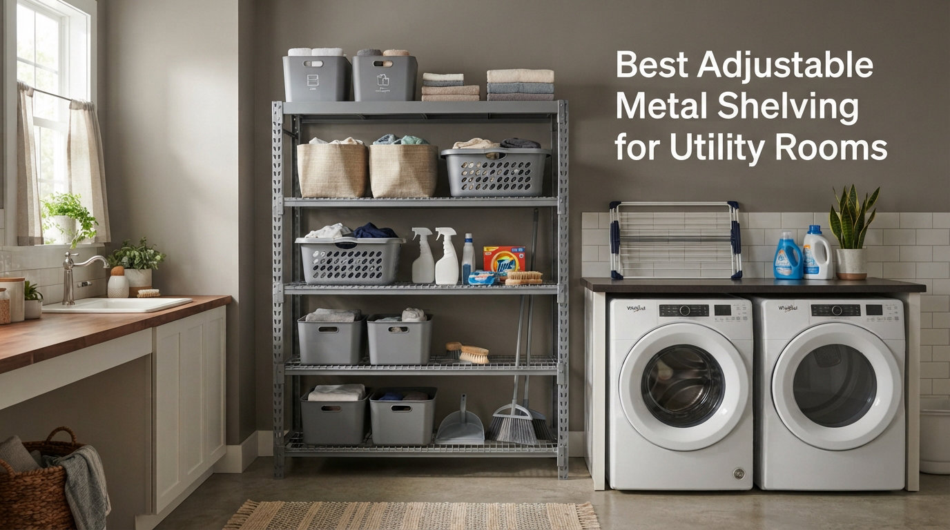 Best Adjustable Metal Shelving for Utility Rooms