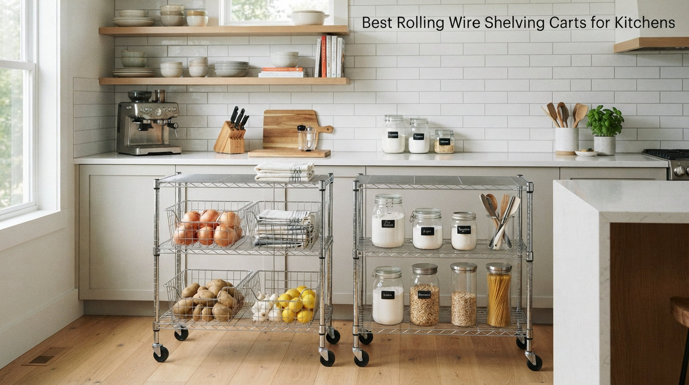 Best Rolling Wire Shelving Carts for Kitchens