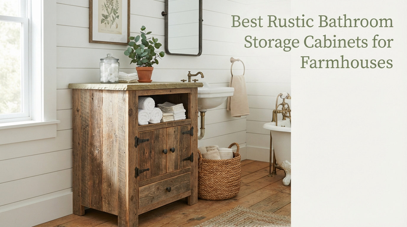 Best Rustic Bathroom Storage Cabinets for Farmhouses