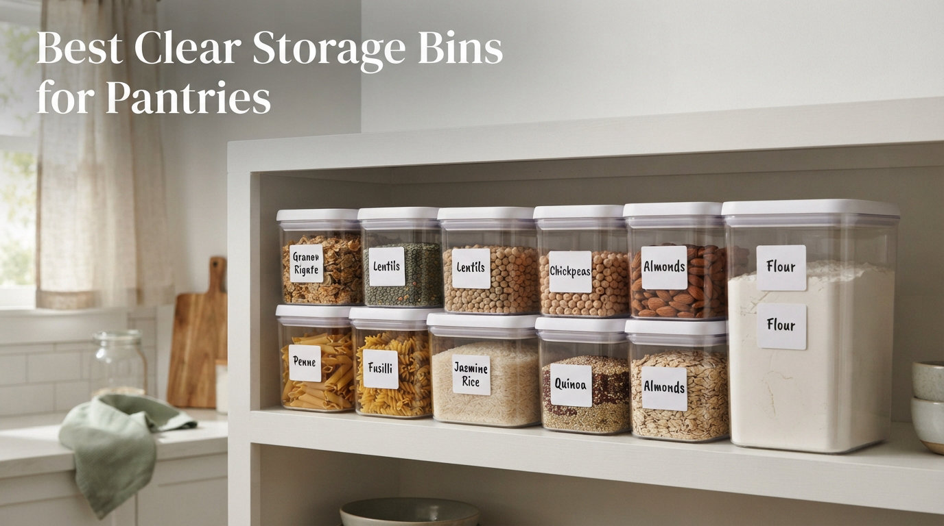 Best Clear Storage Bins for Pantries