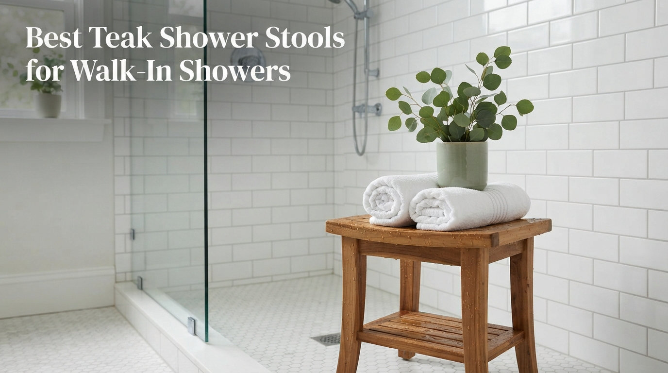 Best Teak Shower Stools for Walk-In Showers