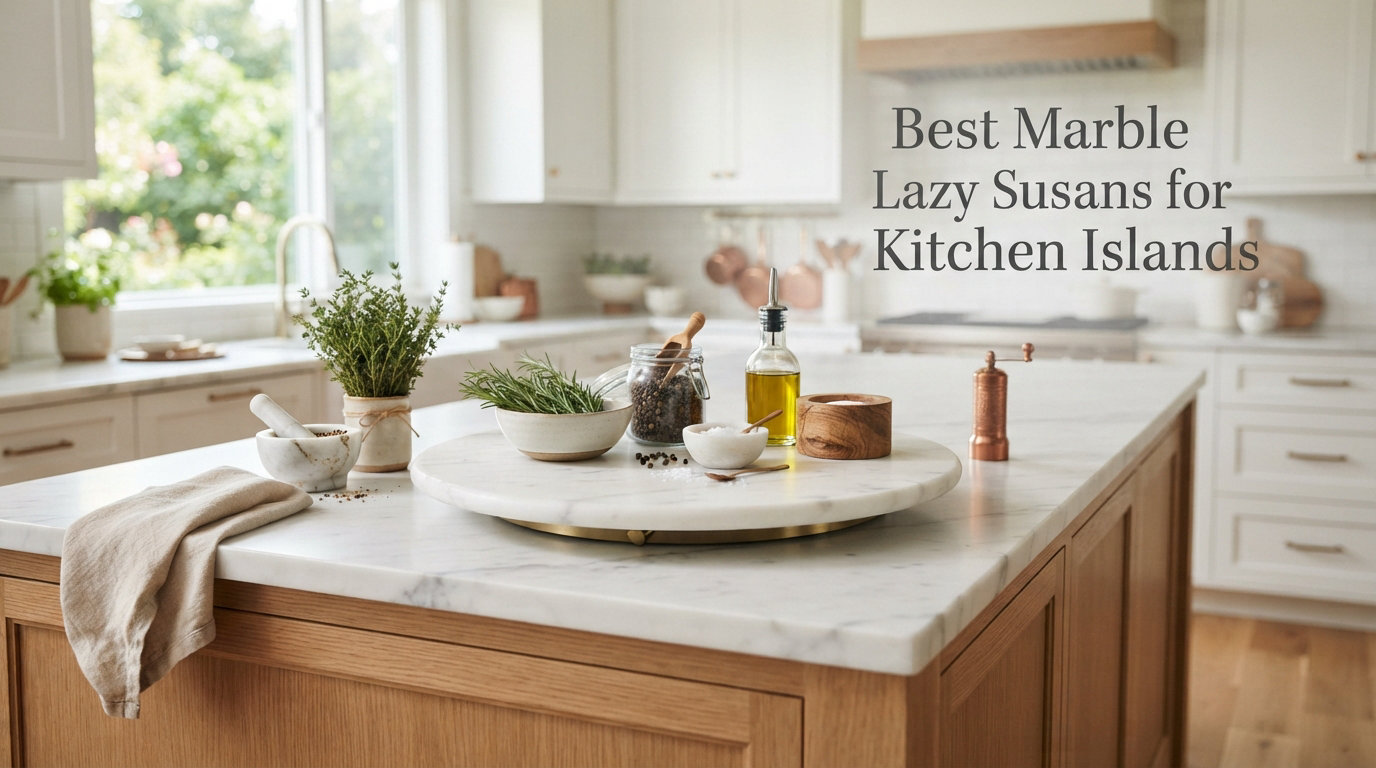 Best Marble Lazy Susans for Kitchen Islands