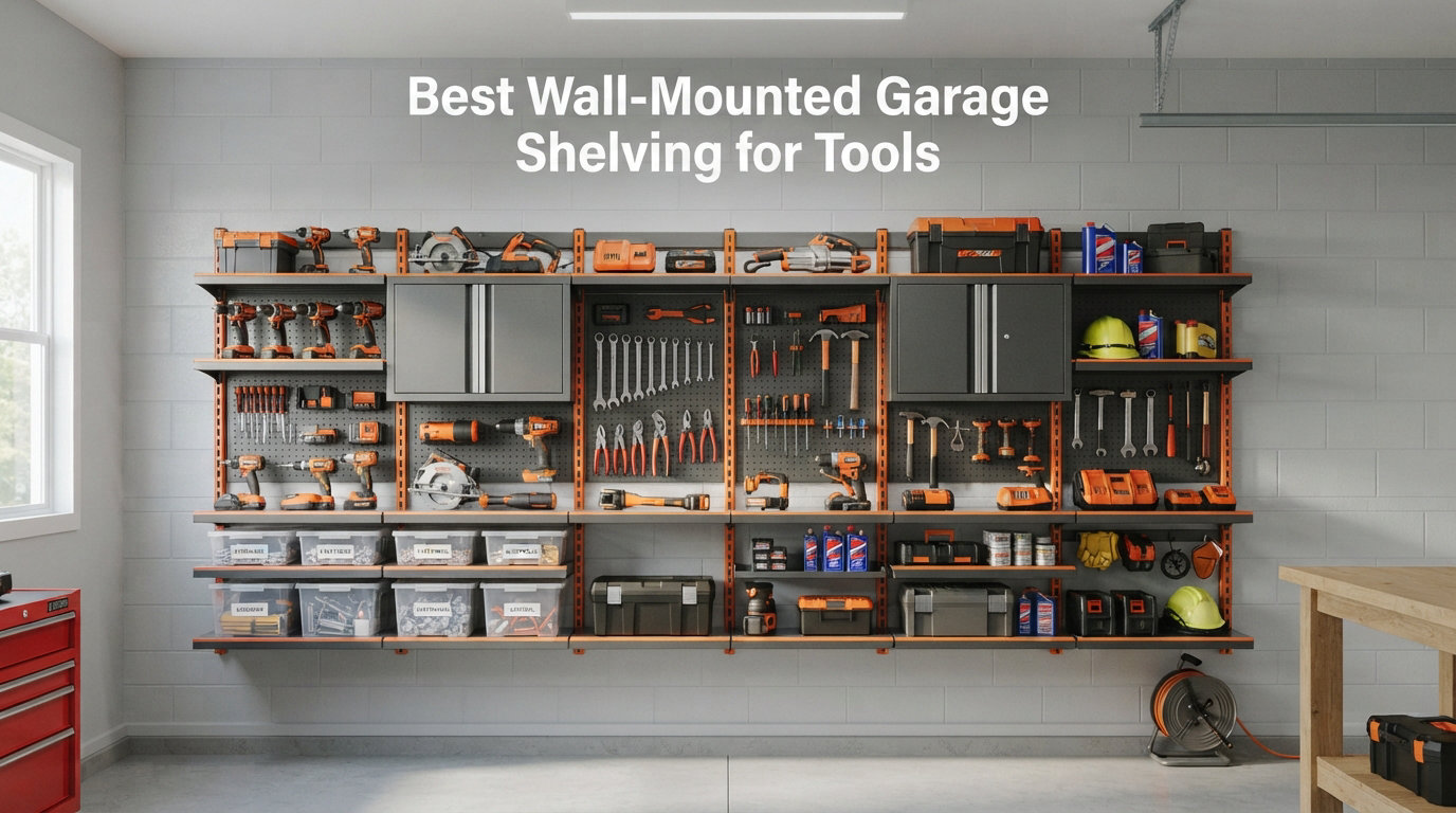 Best Wall-Mounted Garage Shelving for Tools