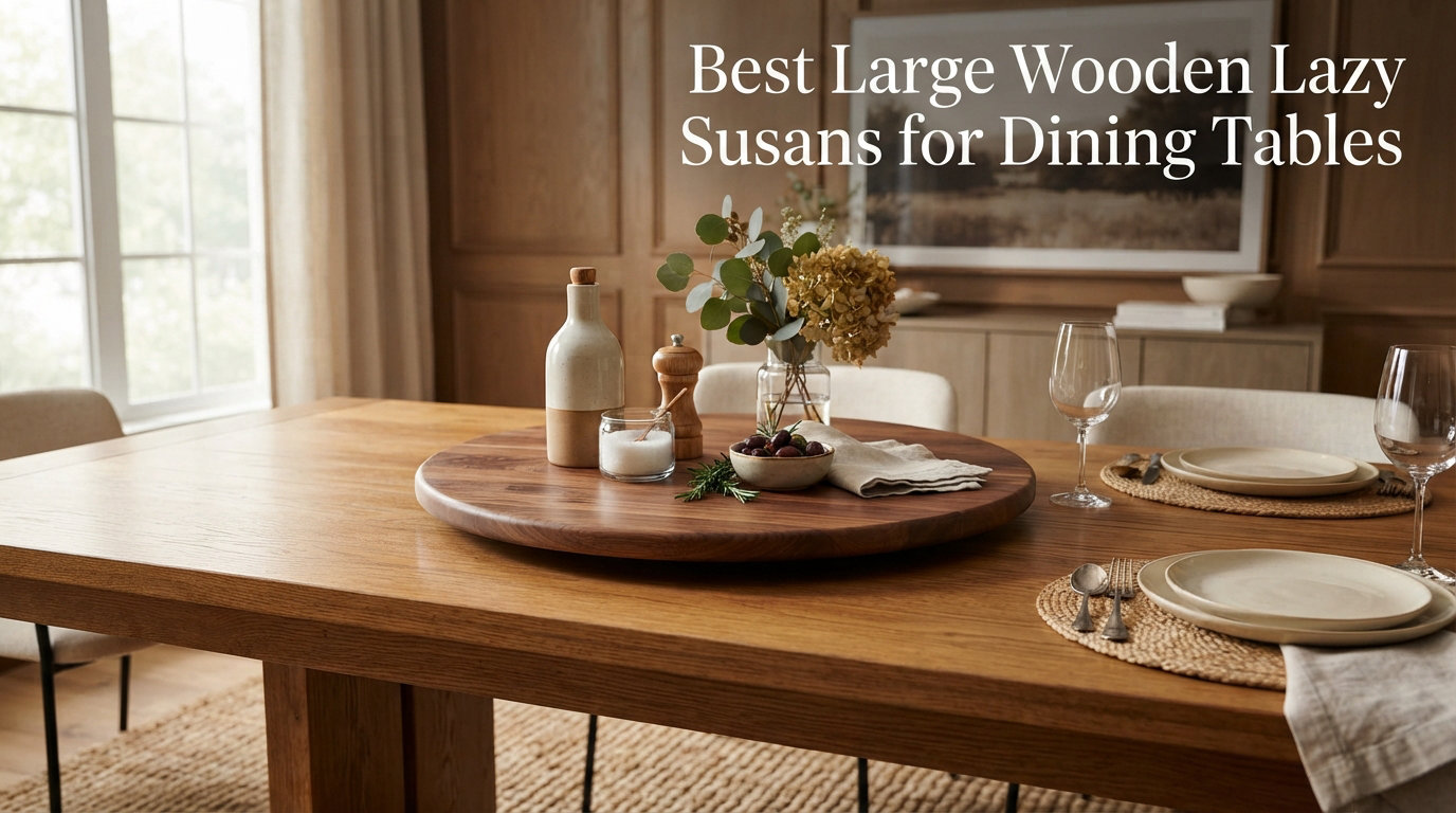 Best Large Wooden Lazy Susans for Dining Tables