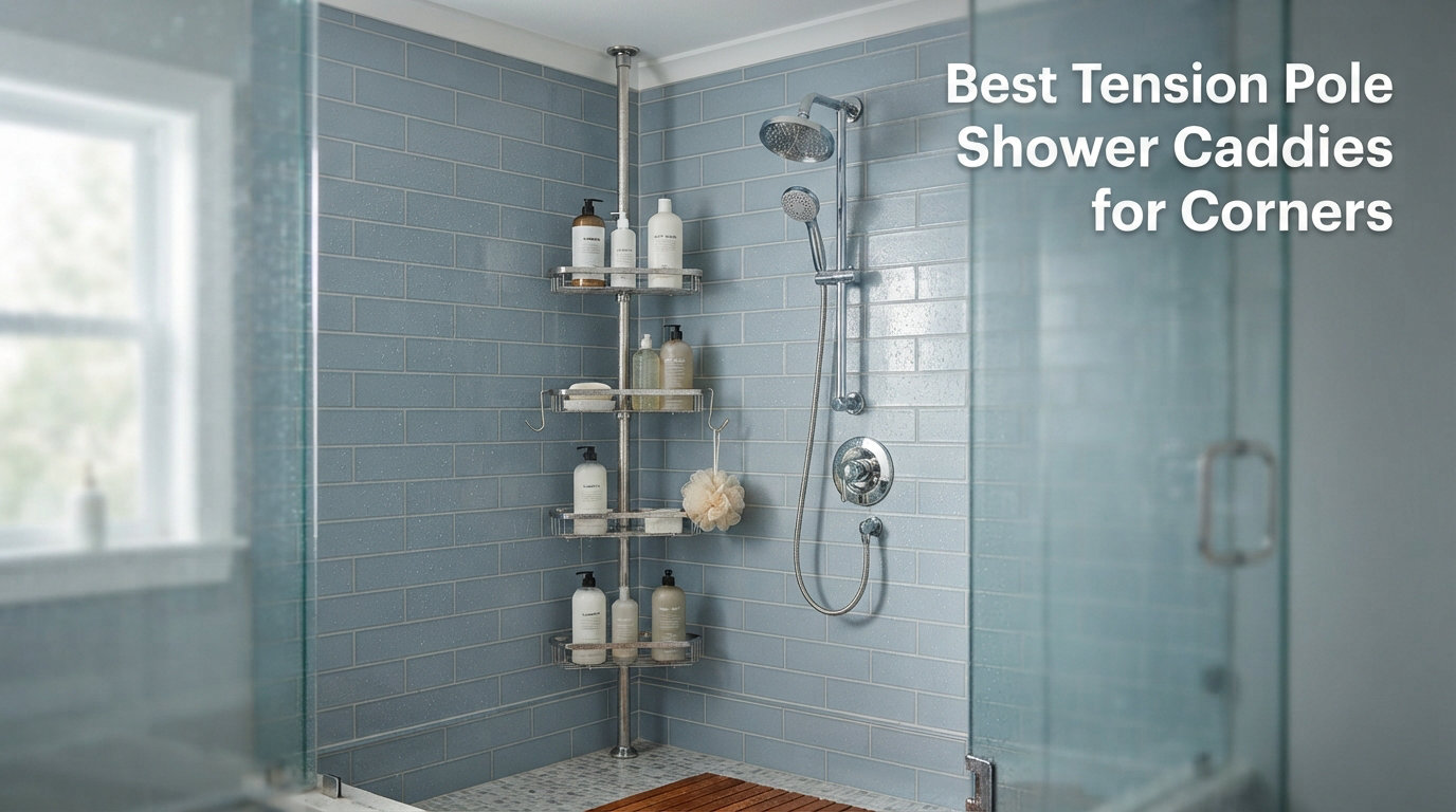 Best Tension Pole Shower Caddies for Corners