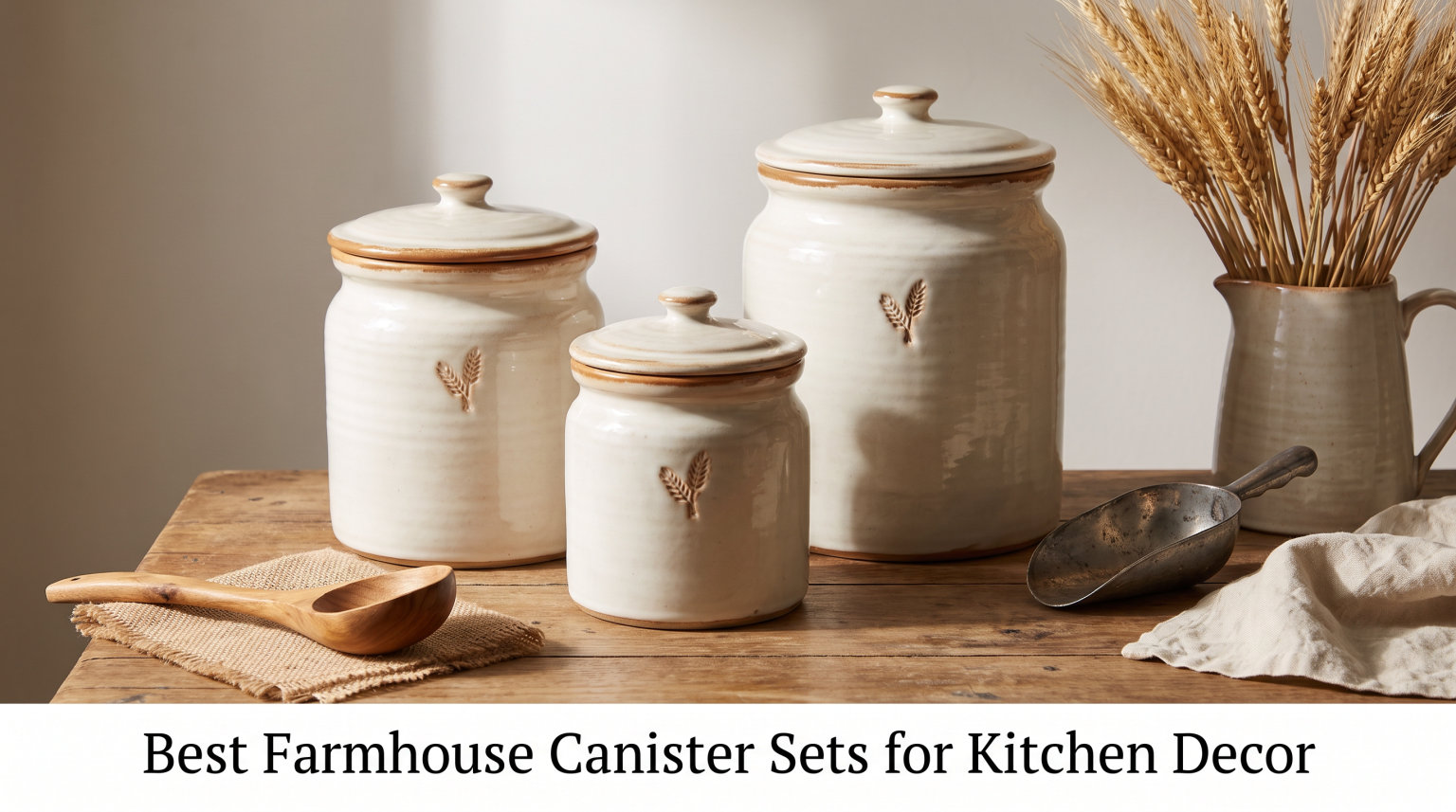 Best Farmhouse Canister Sets for Kitchen Decor