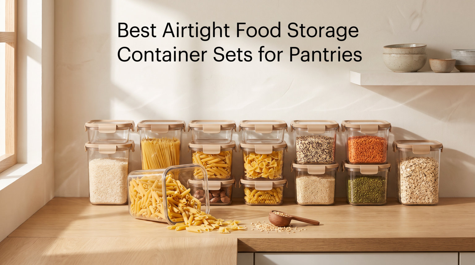 Best Airtight Food Storage Container Sets for Pantries