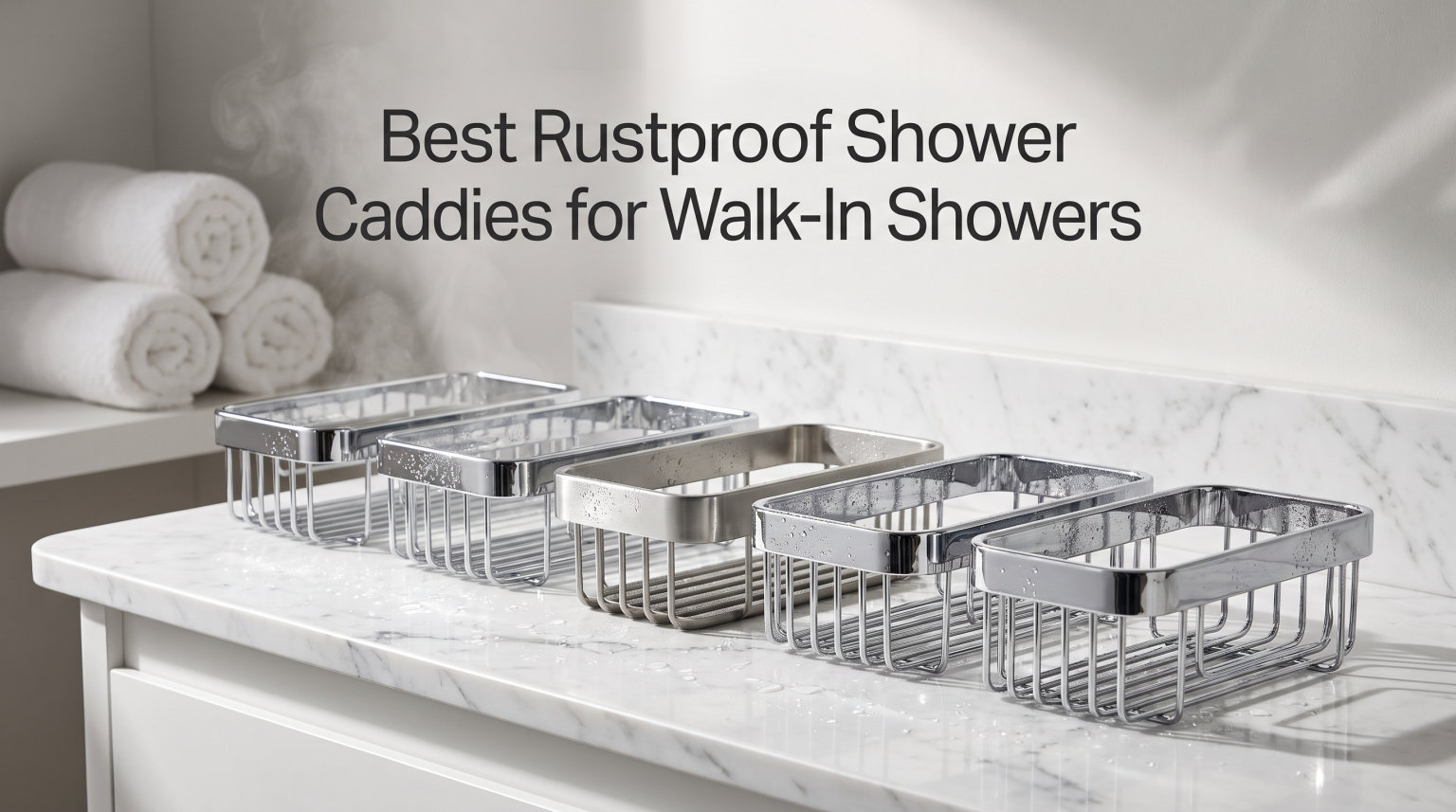 Best Rustproof Shower Caddies for Walk-In Showers