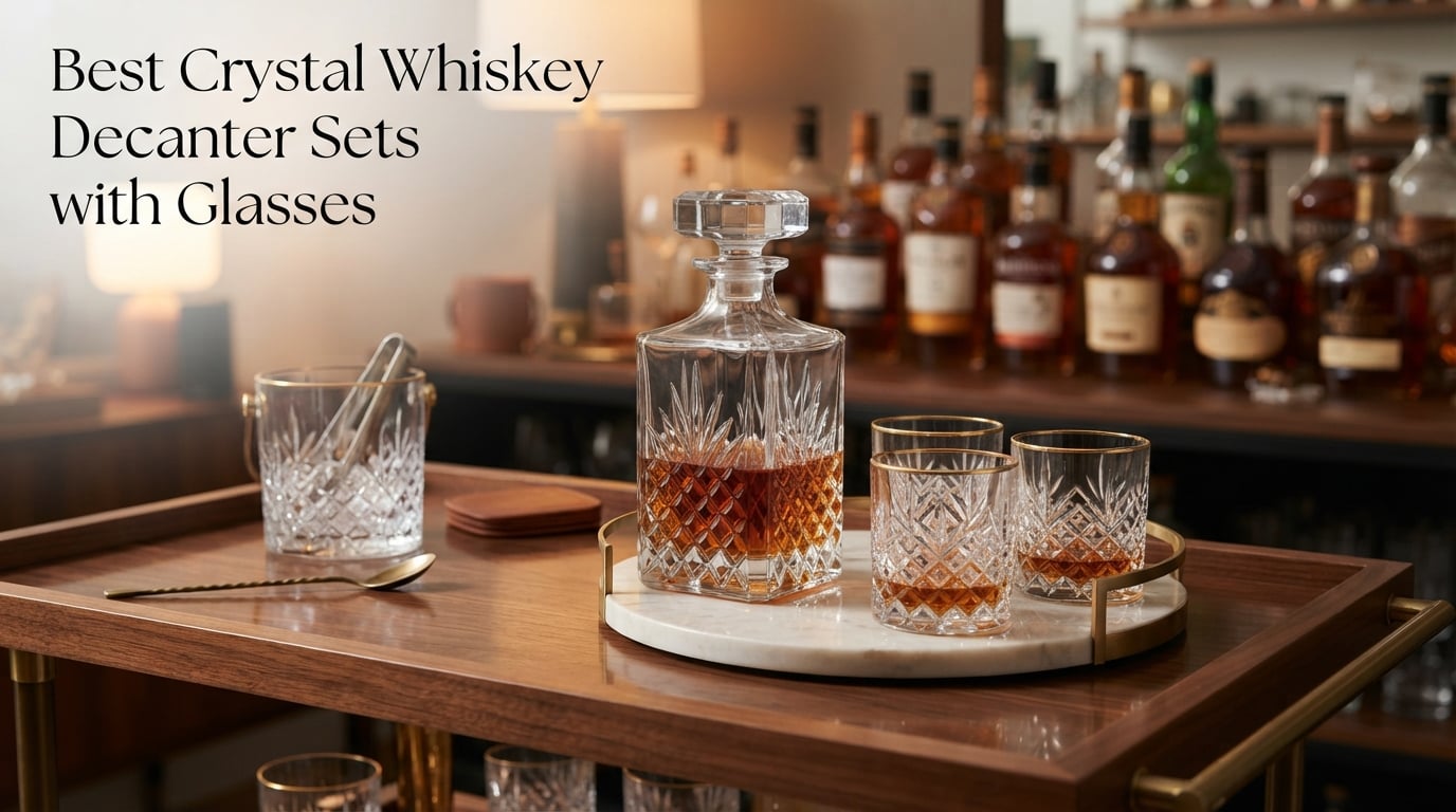 Best Crystal Whiskey Decanter Sets with Glasses